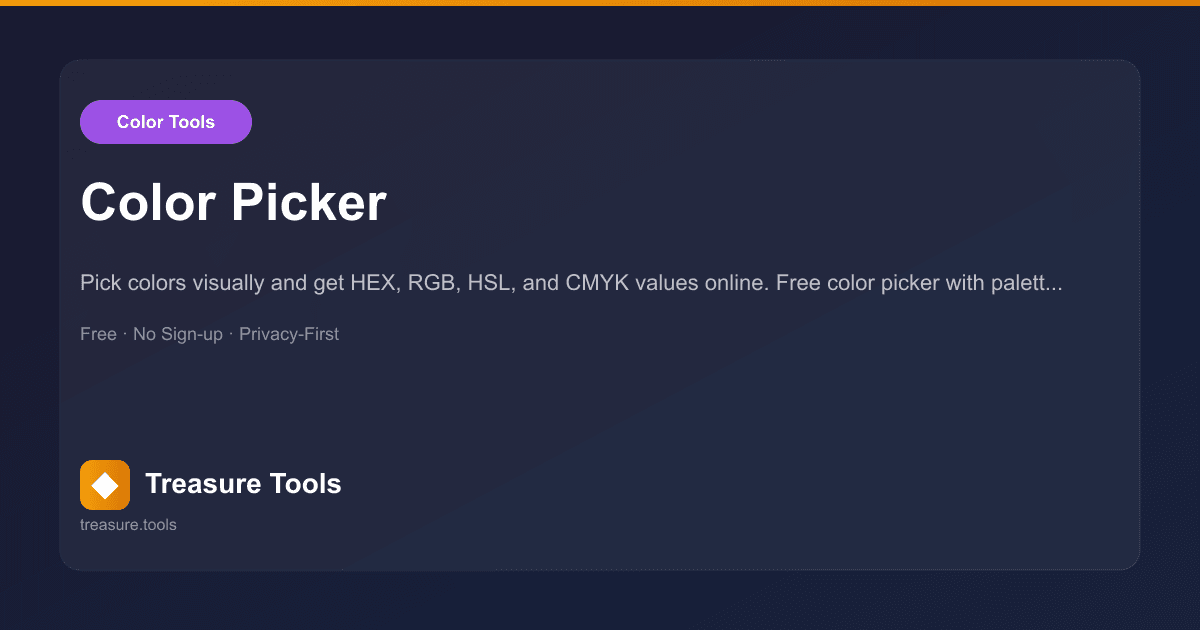 Color Picker | Treasure Tools