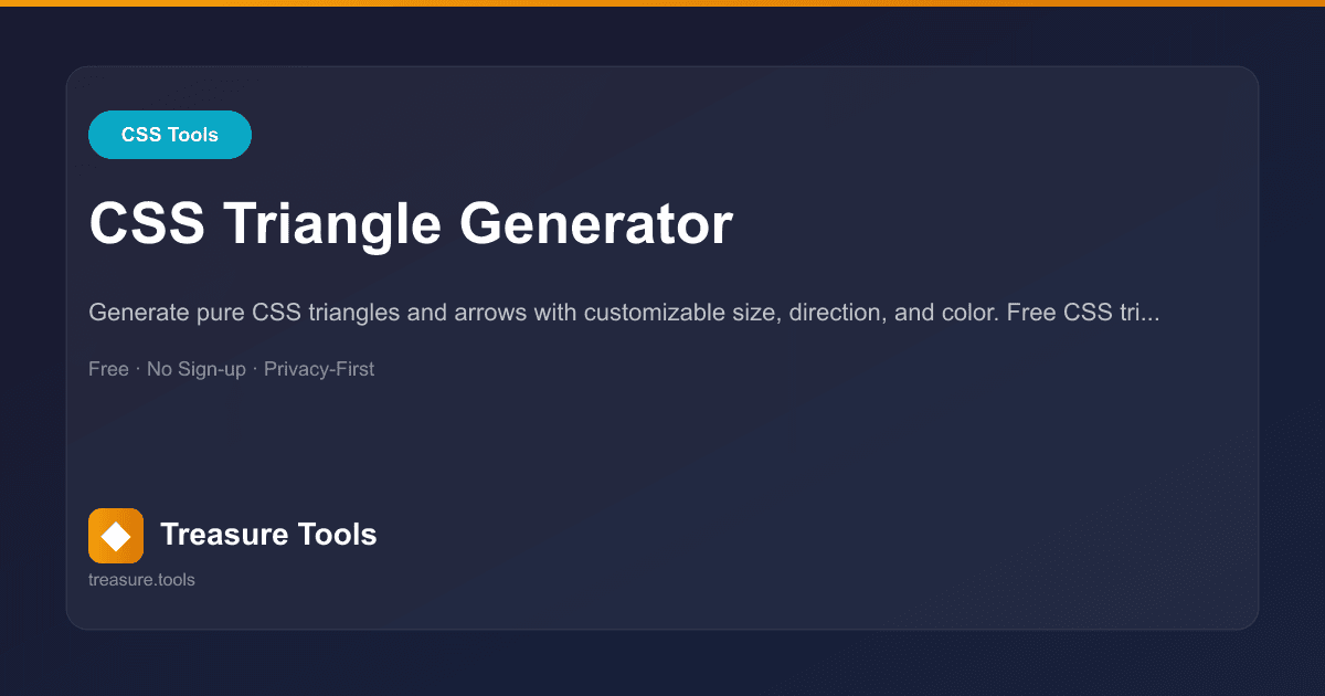 CSS Triangle Generator | Treasure Tools