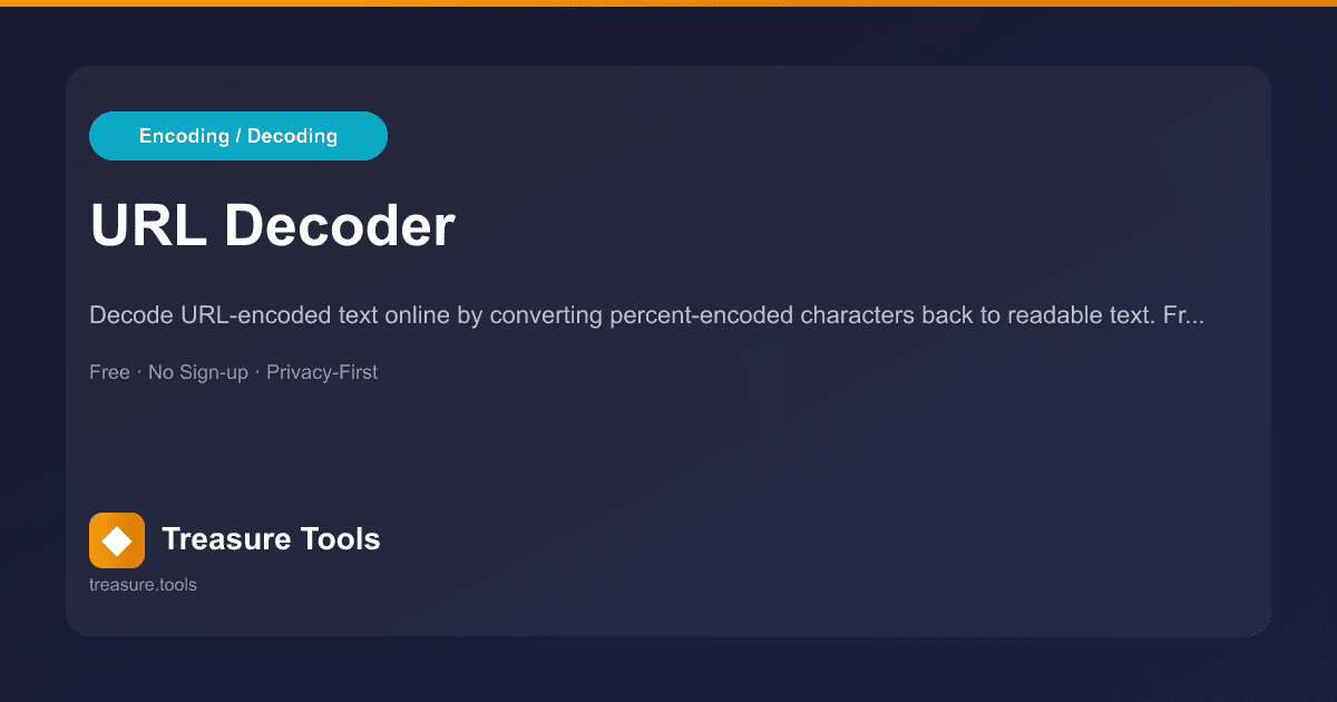 URL Decoder | Treasure Tools